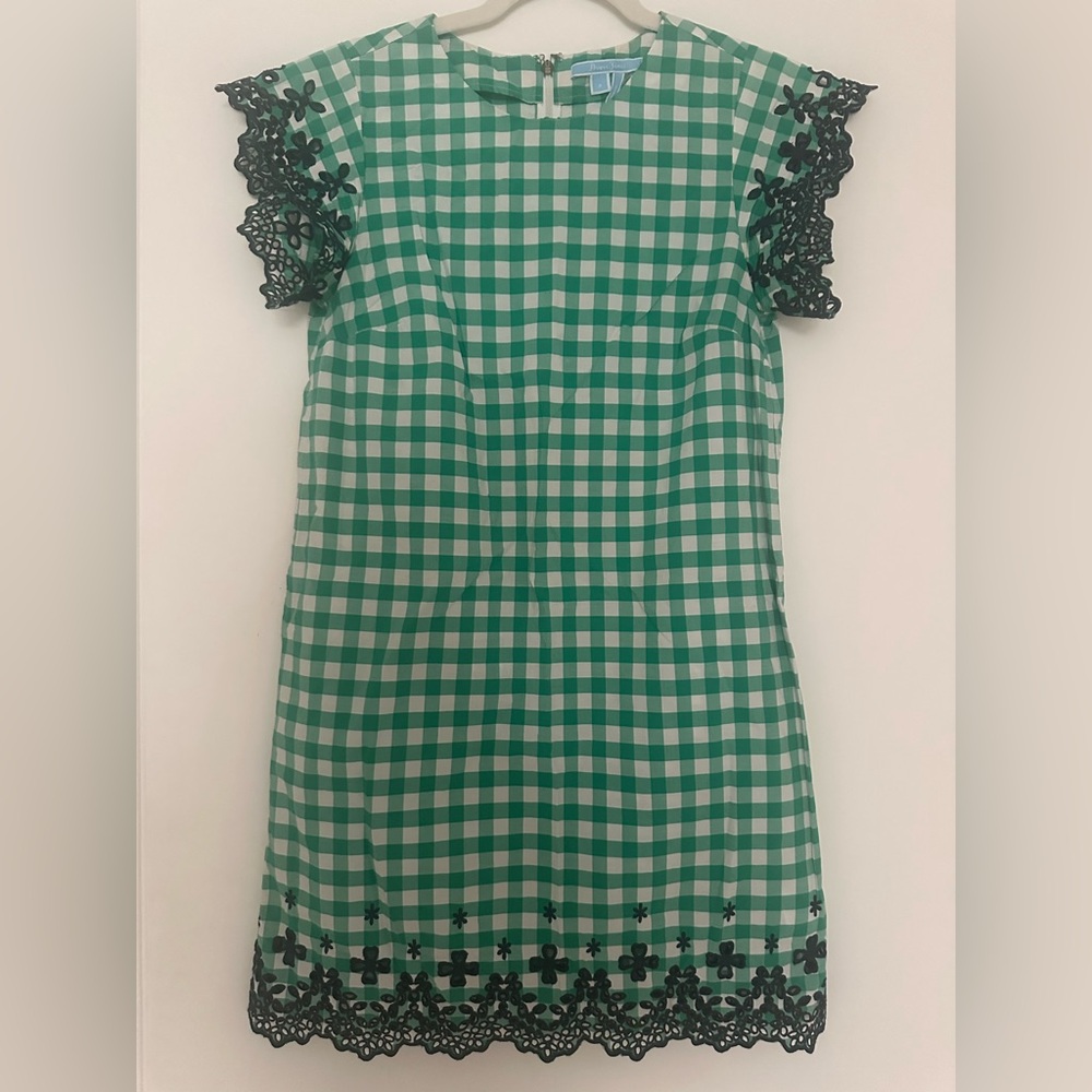 Draper James Embroidered Gingham Dress | Size 2